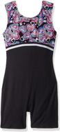 ❤️ girls' cheetah hearts tank biketard by jacques moret logo