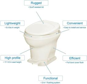 img 3 attached to Aqua Magic Toilet Pedal Profile Parchment