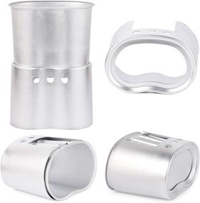 img 1 attached to 🥾 Lixada Military Canteen Kit - 2pcs 1000ml & 600ml Stainless Steel Canteen Cup Set with Cover Bag for Outdoor Camping, Hiking, and Backpacking