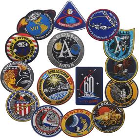 img 4 attached to Explore the NASA Apollo Mission with Authentic Space Embroidered Patches - Apollo 1, 7-17: DIY Costume Applique Set + 60th Anniversary Logo