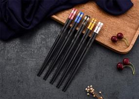 img 3 attached to 🥢 Premium HuaLan Alloy Chopsticks: Japanese Non-Slip, Durable & Stylish