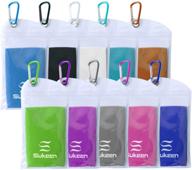 🧊 [10 pack] cooling towel (40"x12"), ice towel, soft breathable chilly towel, microfiber towel for yoga, sport, running, gym, workout, camping, fitness, and more activities - enhancing seo-friendly product title logo