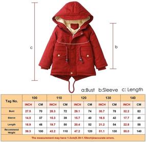 img 2 attached to 🧥 Happy Cherry Girls Winter Coat: Warm Fur Hooded Thicken Fleece Jacket with Pockets 5-12T