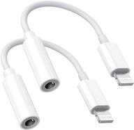 🎧 [apple mfi certified] 3.5mm headphones adapter for iphone, 2 pack lightning to 3.5mm earphones/headphones jack aux audio adapter dongle for iphone 12 11 xs xr x 8 7 ipad, compatible with ios 14 and more logo