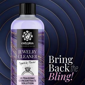 img 3 attached to 🔹 Calyptus USA-Made Ultrasonic Jewelry Cleaner Solution: Natural, Non-Toxic Plant-Based Formula for Diamond, Gem, Gold, and Silver Rings - 8oz (Pack of 2)