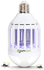img 2 attached to 🪰 ZappLight LED 60W Bug Zapper Bulb by BulbHead - Effective Insect and Mosquito Zapper for Standard Light Fixtures, Attracts and Kills Bugs Upon Contact