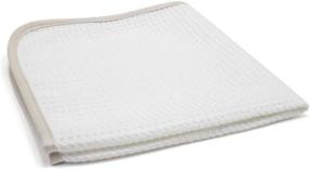 img 3 attached to 🪞 No Streak Freak - 3 Pack of Microfiber Window and Mirror Waffle Towels (16"x16") in White for Spotless Results