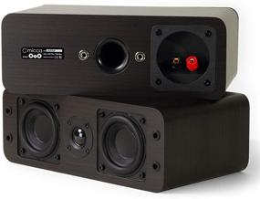 img 1 attached to 🔈 Dark Walnut Micca OoO Bookshelf Speakers - Pair with 3-Inch Woofers and Silk Tweeter
