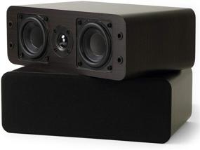 img 2 attached to 🔈 Dark Walnut Micca OoO Bookshelf Speakers - Pair with 3-Inch Woofers and Silk Tweeter