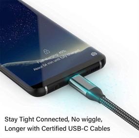 img 3 attached to 💻 15FT USB-C to USB-C Cable, 100W/5A, Type-C Fast Charging, PD Charger Cord for MacBook Air 13”, iMac, iPad Pro/Air, Samsung Galaxy Note 20/10, S21/S20, OnePlus 9/8T, Google Pixel 5/4a XL, Sony PS5, Xbox, Surface