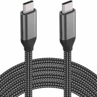 💻 15ft usb-c to usb-c cable, 100w/5a, type-c fast charging, pd charger cord for macbook air 13”, imac, ipad pro/air, samsung galaxy note 20/10, s21/s20, oneplus 9/8t, google pixel 5/4a xl, sony ps5, xbox, surface logo