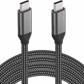 img 4 attached to 💻 15FT USB-C to USB-C Cable, 100W/5A, Type-C Fast Charging, PD Charger Cord for MacBook Air 13”, iMac, iPad Pro/Air, Samsung Galaxy Note 20/10, S21/S20, OnePlus 9/8T, Google Pixel 5/4a XL, Sony PS5, Xbox, Surface