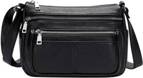 img 4 attached to OVER EARTH Crossbody O154E Black Women's Handbags & Wallets