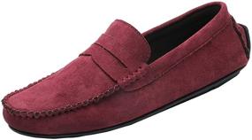 img 4 attached to DCZTELG Loafers Moccasin Driving Lightweight