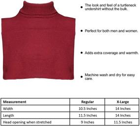 img 3 attached to 👕 Bundle Deal: Unisex Turtleneck Dickies - 4 Pack of Mock Turtlenecks