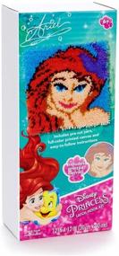 img 2 attached to Get Crafty with Dimensions Disney Princess Ariel Latch Hook Craft Kit, 12'' x 12''!