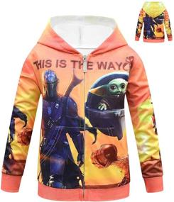 img 1 attached to 🎭 Heneray Kids Mandalorian Hoodie: The Ultimate 'This is The Way' Hooded Sweatshirt for Star Wars Fans