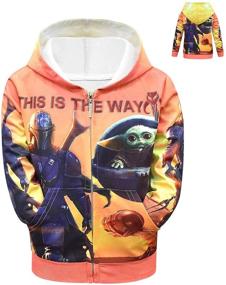 img 4 attached to 🎭 Heneray Kids Mandalorian Hoodie: The Ultimate 'This is The Way' Hooded Sweatshirt for Star Wars Fans