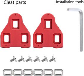 img 2 attached to 🚲 Etercycle Bike Cleats: Look Delta Compatible (9 Degree Float) for Indoor Cycling & Road Biking - Also Fit Peloton Shoes