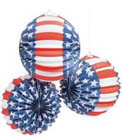 fourth of july party decor - patriotic balloon lanterns 🎆 - hanging decor - lanterns - independence day - 12 pieces logo