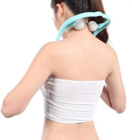 img 1 attached to 👐 M1212 Shiatsu Neck and Shoulder Massager - Manual Self Muscle Massage for Deep Tissue Trigger Point Relief, Simulates Professional Hands (Strong Neck Massager)"