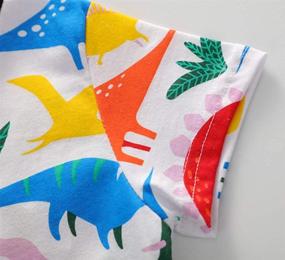 img 2 attached to 🦖 Dinosaur-inspired Clothing and Dresses for Cartoon-loving Toddler Girls - BTGIXSF Dresses