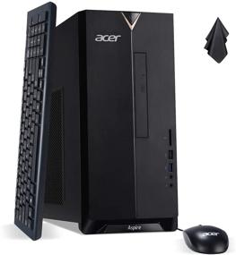 img 4 attached to 💻 High-Performance Acer Aspire TC-895-UA92 Desktop PC with 10th Gen Intel Core i5-10400 Processor, 32GB DDR4 RAM, 512GB PCIe SSD + 1TB HDD, 8X DVD, Wi-Fi 6, USB 3.2 Type C, Windows 10
