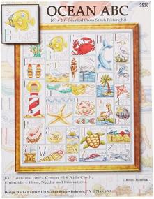 img 2 attached to 🧵 Tobin Ocean ABC Cross Stitch Kit (14 Count) - 16x20-Inch: A Comprehensive Simple DIY Project