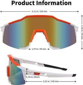 img 3 attached to Livebro Cycling Sunglasses: Stylish UV Protection Eyewear with Interchangeable Lenses for Men & Women, Ideal for Cycling, Baseball, and Running