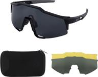 livebro cycling sunglasses: stylish uv protection eyewear with interchangeable lenses for men & women, ideal for cycling, baseball, and running logo