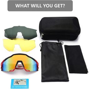 img 2 attached to Livebro Cycling Sunglasses: Stylish UV Protection Eyewear with Interchangeable Lenses for Men & Women, Ideal for Cycling, Baseball, and Running