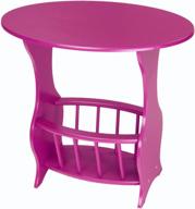 🟣 frenchi home furnishing magazine table in elegant purple: stylish and functional addition to your living space logo