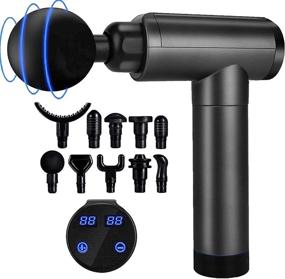 img 4 attached to 🔇 Quiet Percussion Massage Gun for Athletes - Deep Tissue Muscle Back Neck Head Body Shoulder Massager Tools for Pain Relief