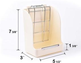 img 2 attached to 🐇 Efficient Hay Feeder for Small Pets - Reduce Waste with Hanging Alfalfa and Timothy Hay Dispenser, Ideal for Rabbits, Guinea Pigs, and Chinchillas