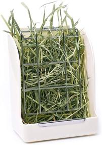 img 4 attached to 🐇 Efficient Hay Feeder for Small Pets - Reduce Waste with Hanging Alfalfa and Timothy Hay Dispenser, Ideal for Rabbits, Guinea Pigs, and Chinchillas