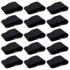 img 4 attached to 💔 Haokaini 15Pcs/Lot Black Elastic Arm Bands: Ideal for Funerals, Mourning, Sports Teams, and Football