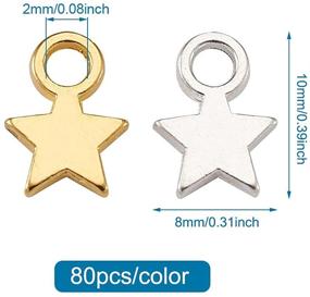 img 3 attached to 🌟 Pandahall Mini Star Charms: Exquisite Tibetan Style Pendants for DIY Jewelry Making
