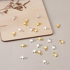 img 2 attached to 🌟 Pandahall Mini Star Charms: Exquisite Tibetan Style Pendants for DIY Jewelry Making