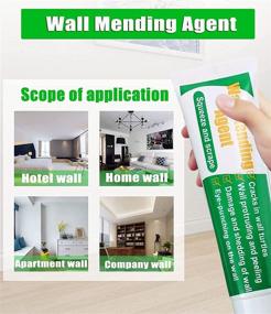 img 3 attached to 🔧 Nice-live Wall Repair Patch Kit: Self-Adhesive Spackle Drywall Repair Agent with Scraper - Cover Holes, Cracks, and Graffiti Instantly