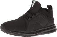 puma mens enzo sneaker black men's shoes logo