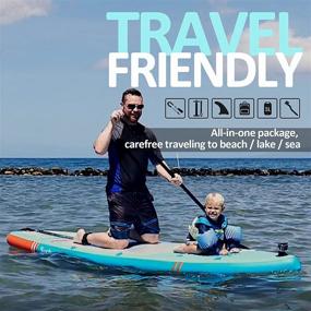 img 3 attached to 🏄 Surfwave 10'8''×33''×6'' Inflatable SUP Board with Camera Mount - Perfect for Beginners & Experts; Includes 5L Waterproof Bag, Floatable Paddle, & 5MIN Fast Inflate