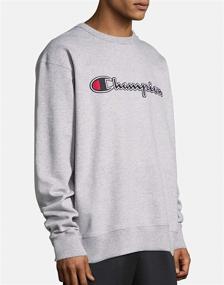 img 1 attached to Champion Powerblend Fleece Outline Black 586597