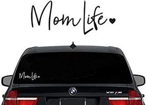 img 2 attached to 🚗 Mom Life Decal Vinyl Sticker for Cars Trucks Vans Walls Laptop - White, 7.5 inches