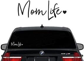 img 1 attached to 🚗 Mom Life Decal Vinyl Sticker for Cars Trucks Vans Walls Laptop - White, 7.5 inches