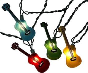 img 1 attached to 🎸 Kurt Adler UL1855 Multi-Colored Guitar Light Set, 10 Light - Brighten Up with Musical Ambiance!