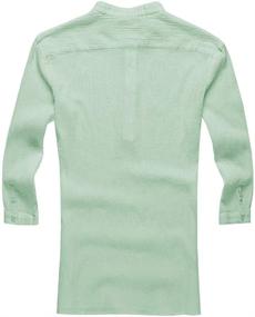 img 2 attached to Рубашка Henley с рукавом Хлопок Henleys