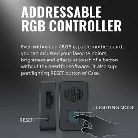 img 1 attached to Enhanced 3-in-1 Cooler Master MasterFan MF120 Halo Duo-Ring Addressable RGB Lighting 120mm with Independently-Controlled LEDs, Absorbing Rubber Pads, PWM Static Pressure for Computer Case &amp; Liquid Radiator