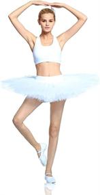 img 1 attached to 🩰 KAI-ROAD Women's Adult Ballet Pancake Tutu Skirts - 8 Layered Ballerina Costumes