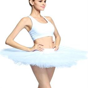 img 4 attached to 🩰 KAI-ROAD Women's Adult Ballet Pancake Tutu Skirts - 8 Layered Ballerina Costumes