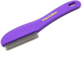 img 4 attached to 🐾 Hertzko Double Row Teeth Comb: Efficiently Removes Debris from Your Pet's Coat - Ideal for Dogs and Cats